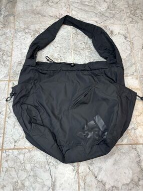 Adidas Crescent Crossbody Bag Black Nylon Water Bottle Holder